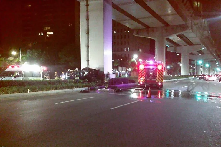 案發地點位於中捷綠線市政府站附近。民眾提供