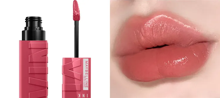 媚比琳超持久水光鎖吻唇釉#66甜粉澎澎裙。品牌提供