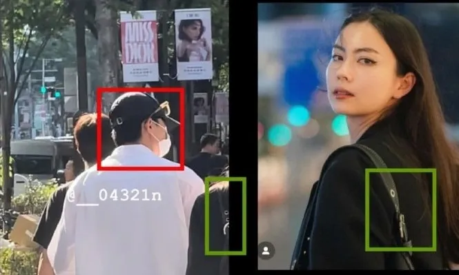 朴敘俊街頭被捕獲，身邊女伴被疑是擁有百萬粉絲的Lauren Tsai。翻攝＠＿04321n的X及Lauren Tsai的IG