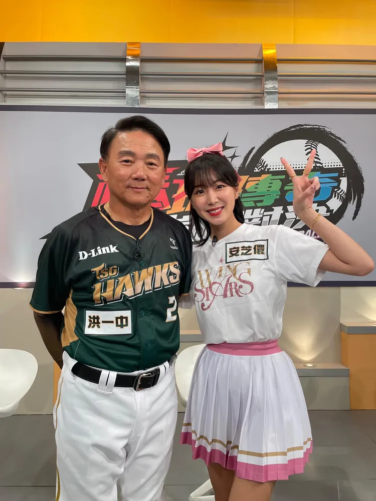 安芝儇日前和洪一中一起上節目。翻攝自安芝儇IG