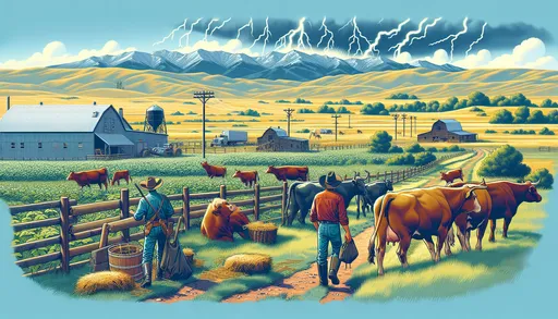 美國科羅拉多農場主人被雷擊死　34頭牛也未倖免