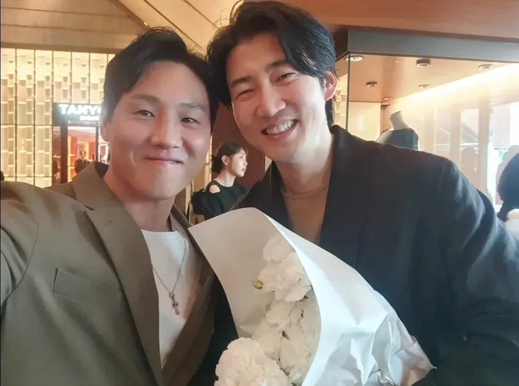 《犯罪都市》反派尹啟相也現身祝福。翻攝金志勳IG