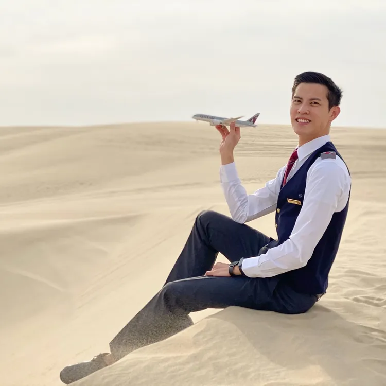 張剛耀曾任職於卡達航空4年時間。移民署提供