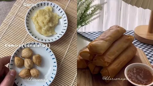 外國版炸春捲！核桃泥、蒜泥先炒香　再包入蔬菜超香