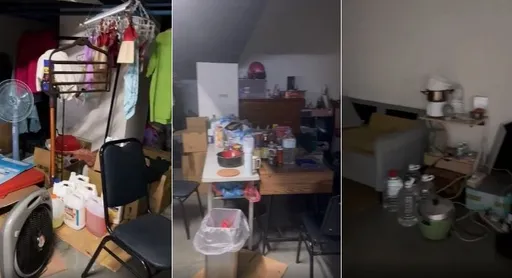 《寄生上流》台中版！疑保全蜗居豪宅地下室　家电俱全还晒衣