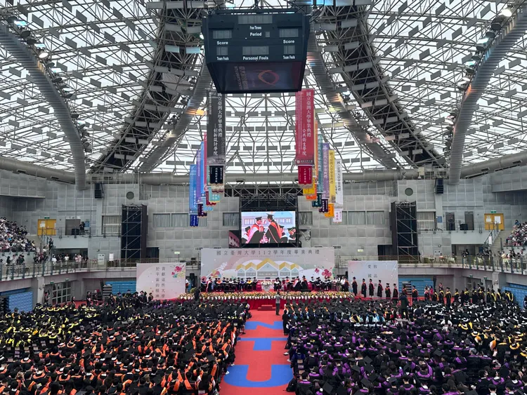 台灣大學今日舉行畢業典禮。台灣大學提供