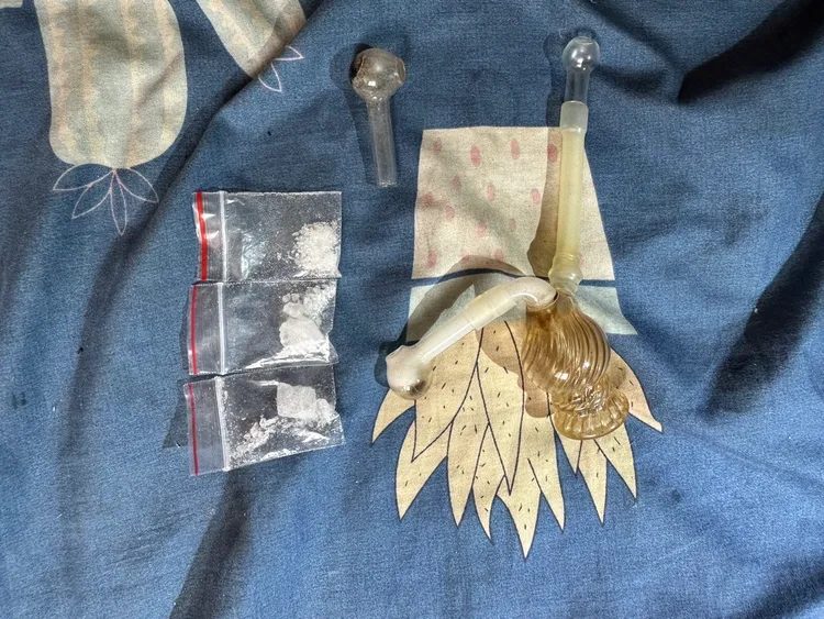 警方查獲毒品。竹北警分局提供