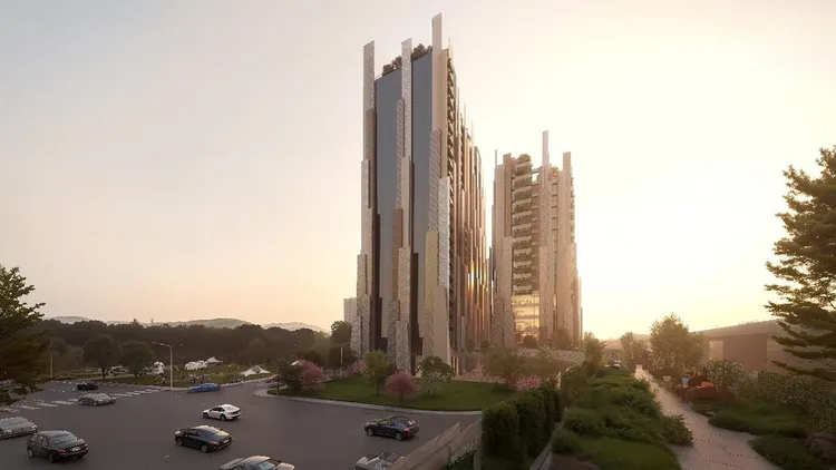 楠梓首件捷運聯開案申請人邀日本知名建築師隈研吾參與建築設計，並命名為楠梓科技之星。捷運局提供