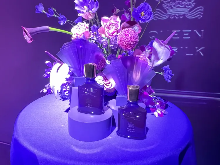 CREED Queen of Silk紫玉凝霞新香，30ml／7380元、75ml／1萬1800元。品牌提供