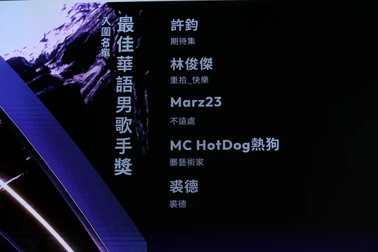 林俊傑入圍圍華語男歌手獎。彭欣偉攝