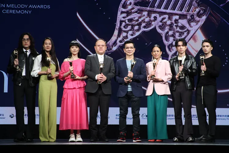 歌手們出席金曲獎入圍名單揭曉記者會。彭欣偉攝