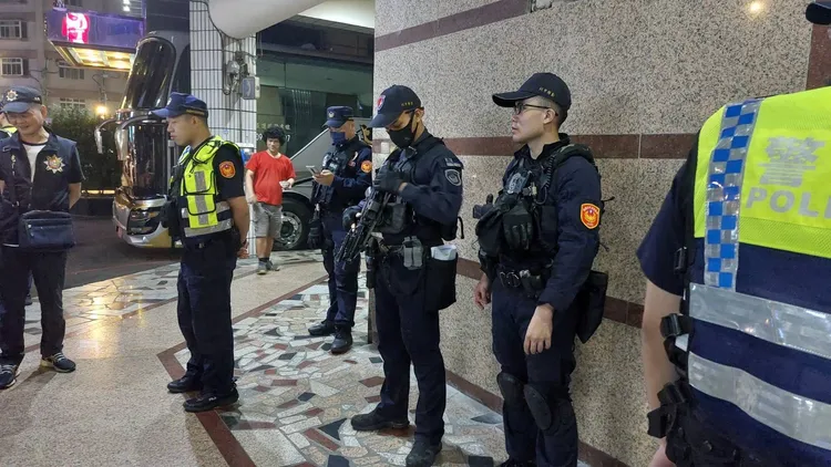 桃警全力護治安。桃園市警局提供