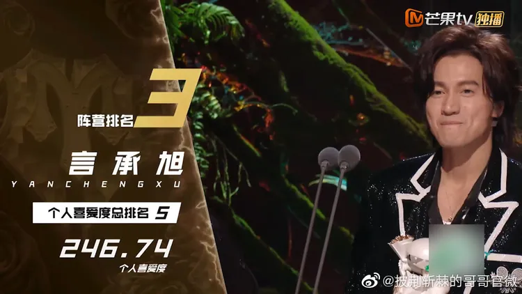 言承旭在《披荊斬棘的哥哥》第1季成團。翻攝披荊斬棘微博