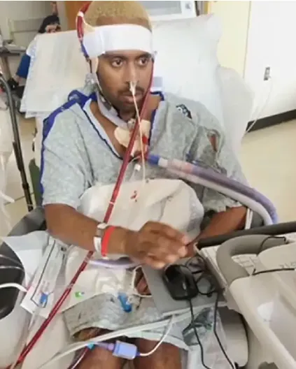 吉爾伯特雖然甦醒了，但是心智功能已永遠受損。翻攝臉書/Gilbert Family