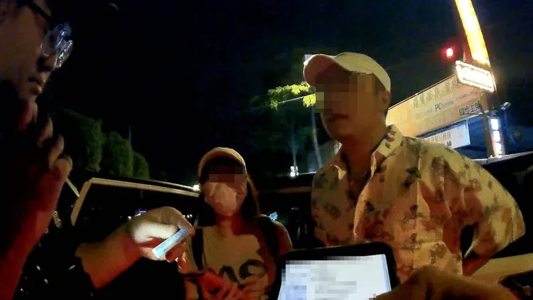 警方查出車子女乘客是失聯移工。桃園警分局提供