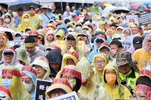 楊烈也看不下去!現身立院遊行喊話「有人在國會為非作歹」