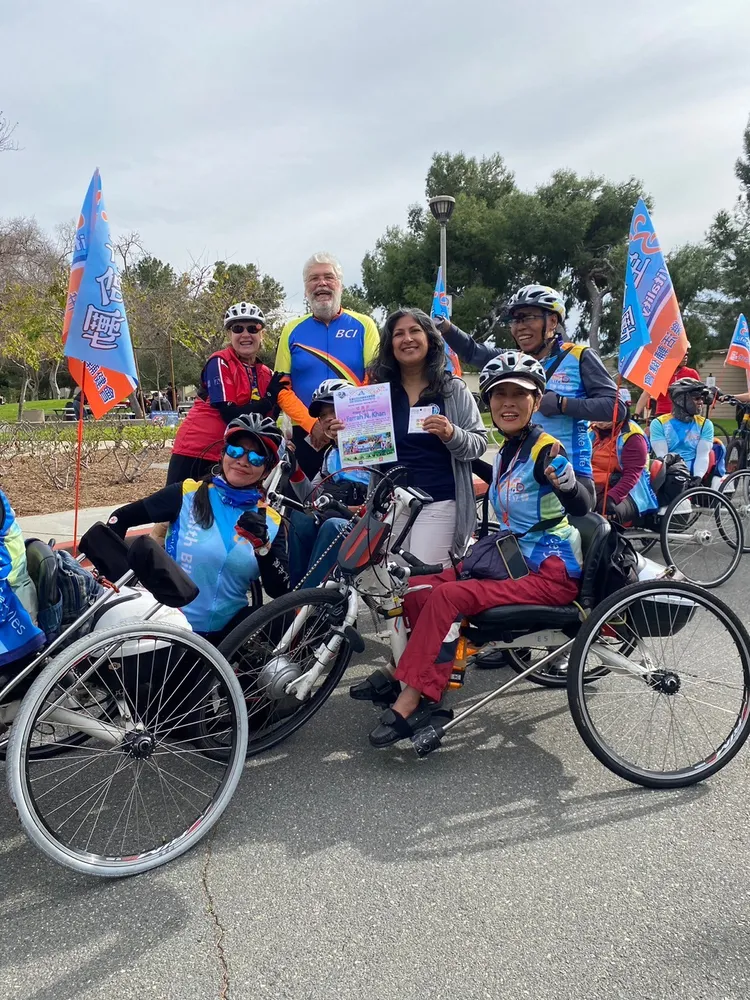 美國與台灣無障礙自由車交流及圓夢挑戰之旅。永齡基金會提供