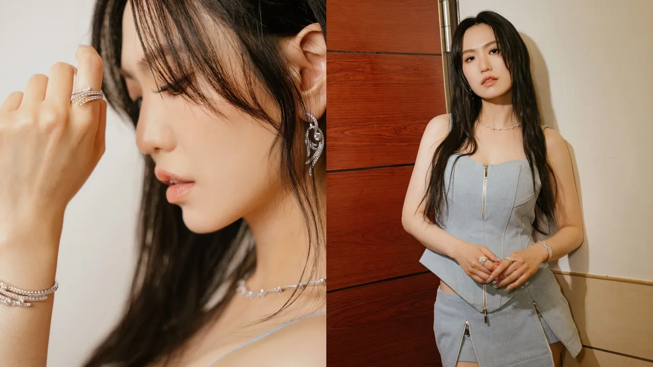 孫盛希日前佩戴Hearts On Fire珠寶出席「hito流行音樂獎」。翻攝孫盛希IG