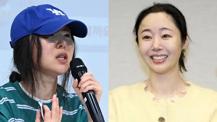 閔熙珍（左圖）1個月前狀態非常憔悴，今天現身容光煥發。翻攝xportsnews、Newsis