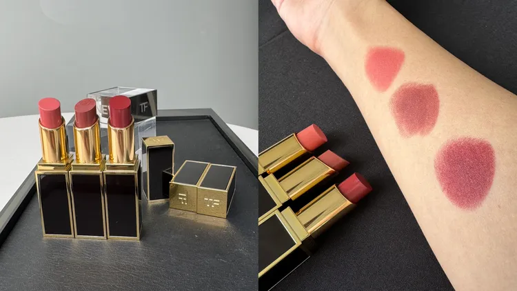 TOM FORD設計師絲絨霧光唇膏新色，（上至下） #67、#68、#69，各2100元。張家玲攝