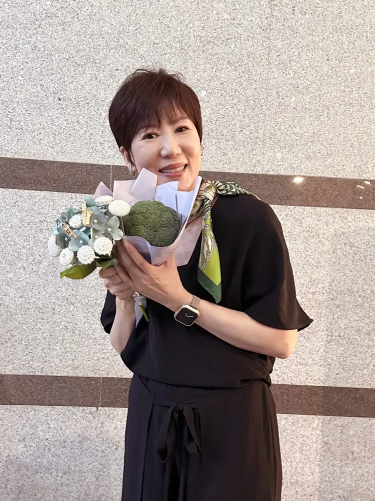 李偵禎學生時期是北一女樂儀隊的小號手。李偵禎提供