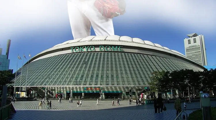 蔣萬安此次訪日有安排參訪東京巨蛋。翻攝自Ｘ