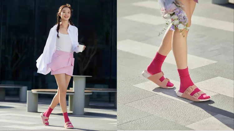 COZMO科摩漆皮方扣款（奶茶色），4680元。品牌提供