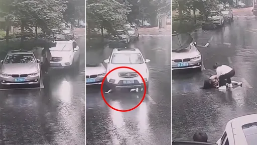 驚悚影片｜女駕駛撞人不停車繼續輾　下車這舉動！網友痛斥謀殺