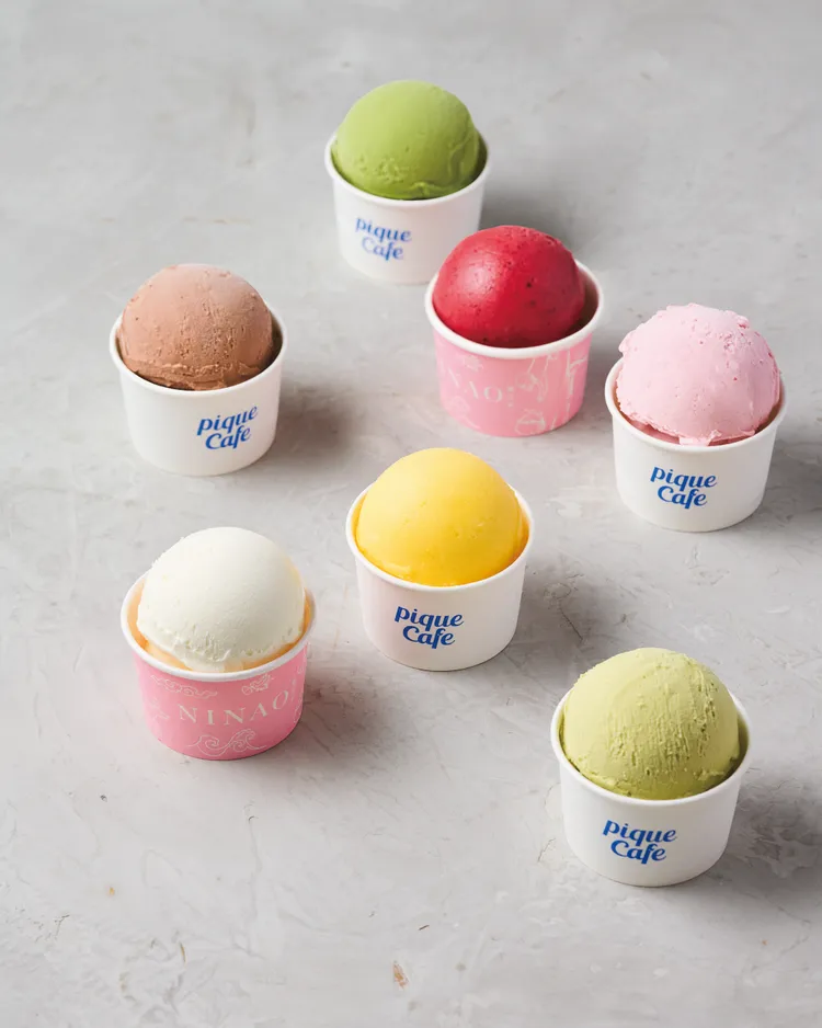 gelato pique café GELATO 義式冰淇淋，單球120元，雙球220元。業者提供