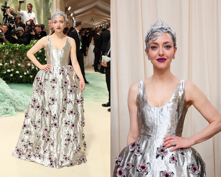 亞曼達席菲德身著PRADA禮服搭配CHAUMET珠寶。品牌提供