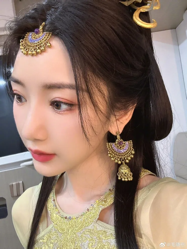 「北齊大公主」毛曉彤。翻攝毛曉彤微博