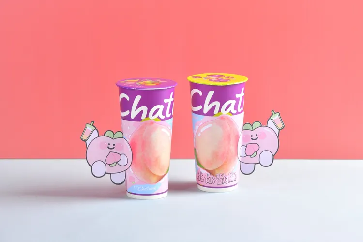 日出茶太x小心臟Little Heart粉嫩聯名。業者提供