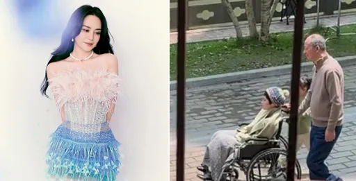 阿嬌坐輪椅滿臉病容被推著走!網友待家中也能捕獲明星