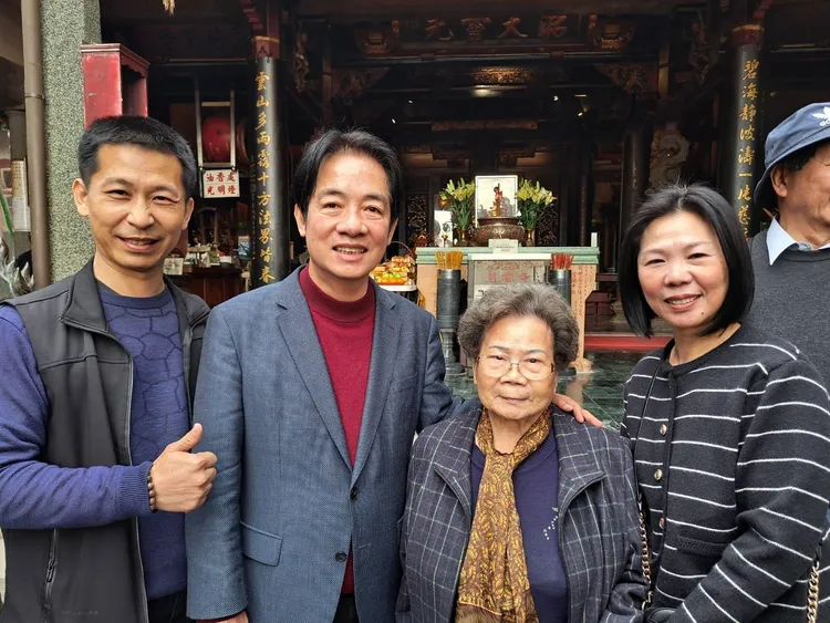 張蔡額雖年以92歲，仍想親自見證賴清德就職。張蔡額提供