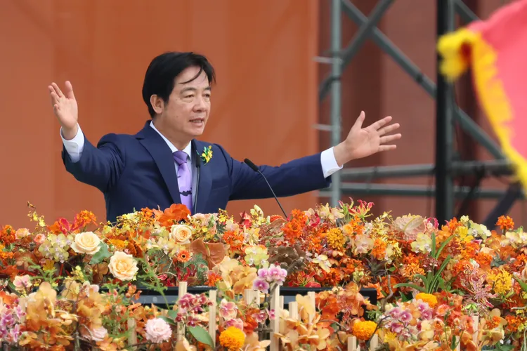 總統賴清德發表就職演說。彭欣偉攝