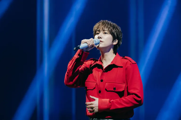 圭賢演唱《你好不好》。D-SHOW提供