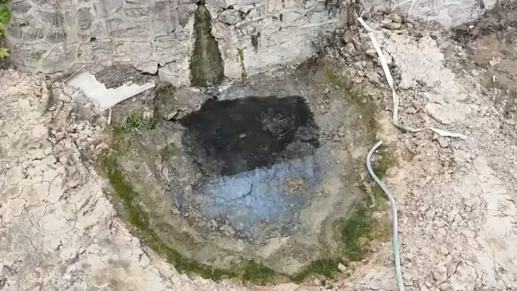 安徽省滁河發生重大汙染事件。翻攝央視網