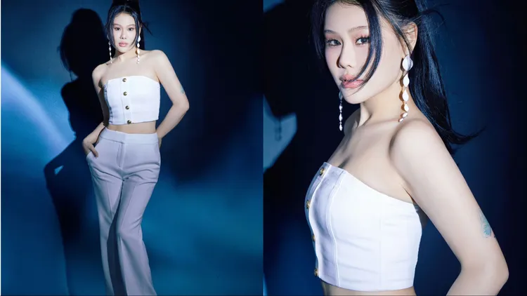 袁婭維選穿以褲裝搭出俐落感。品牌提供