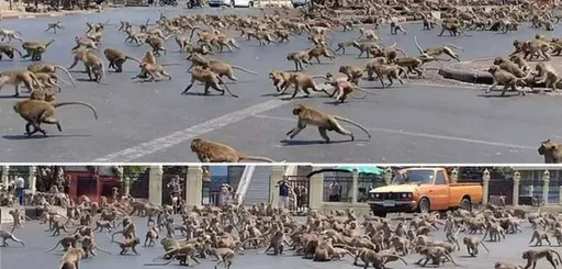 《猩球崛起》真实版？3500只野生猴占领泰国观光胜地