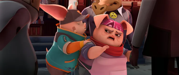 八戒和奶奶撒嬌。甲上提供