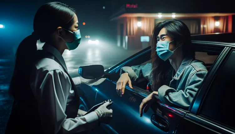 原PO表示，摩鐵什麼樣的客人都有。AI生成示意圖