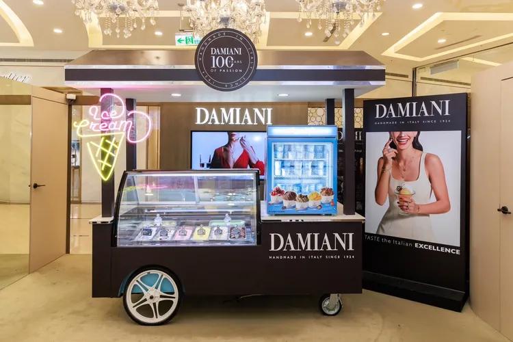 DAMIANI於微風廣場的Gelato快閃車。品牌提供
