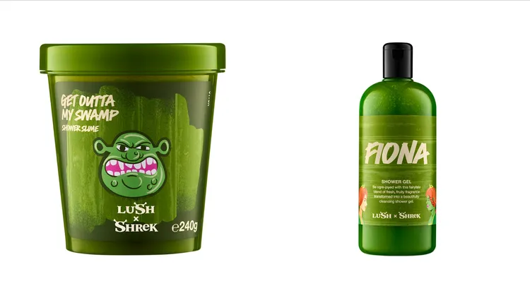 LUSH危險沼澤沐浴漿（左）125g／500元、240g／1000元；費歐娜公主沐浴露（右）110g／600元、290g／1200元、570g／2000元。品牌提供