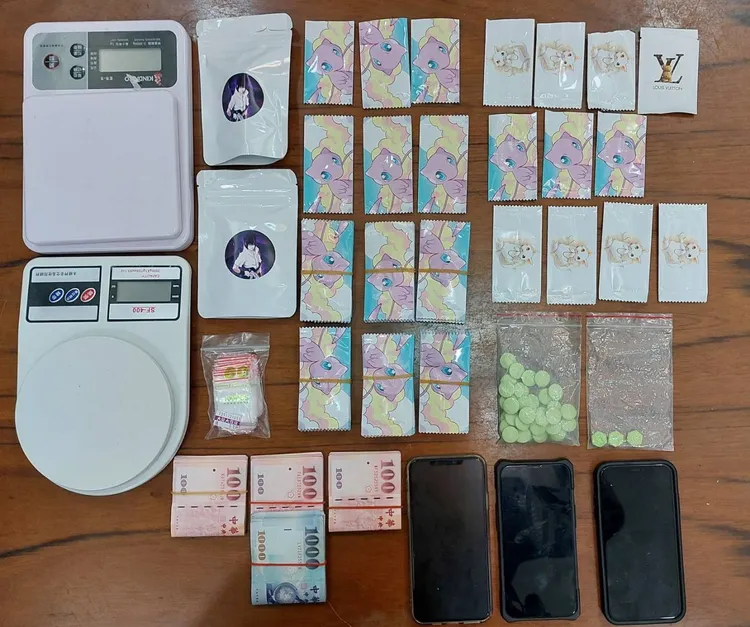 警方查獲相關證物。警方提供