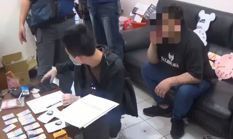 刑大前往楊男據點查緝。警方提供