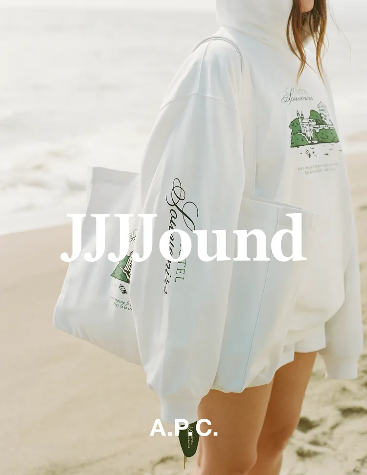 A.P.C.與JJJJound推出合作系列。品牌提供：Photographer：Justin Chung、Styling：Landon Ebeling, Basia Wyszynski、Talent：Basia Wyszynski, Simon Saupe