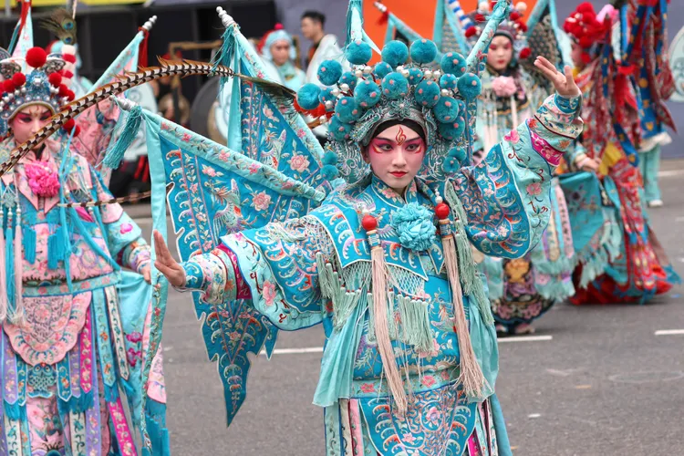 國立台灣戲曲學院學生表演。彭欣偉攝