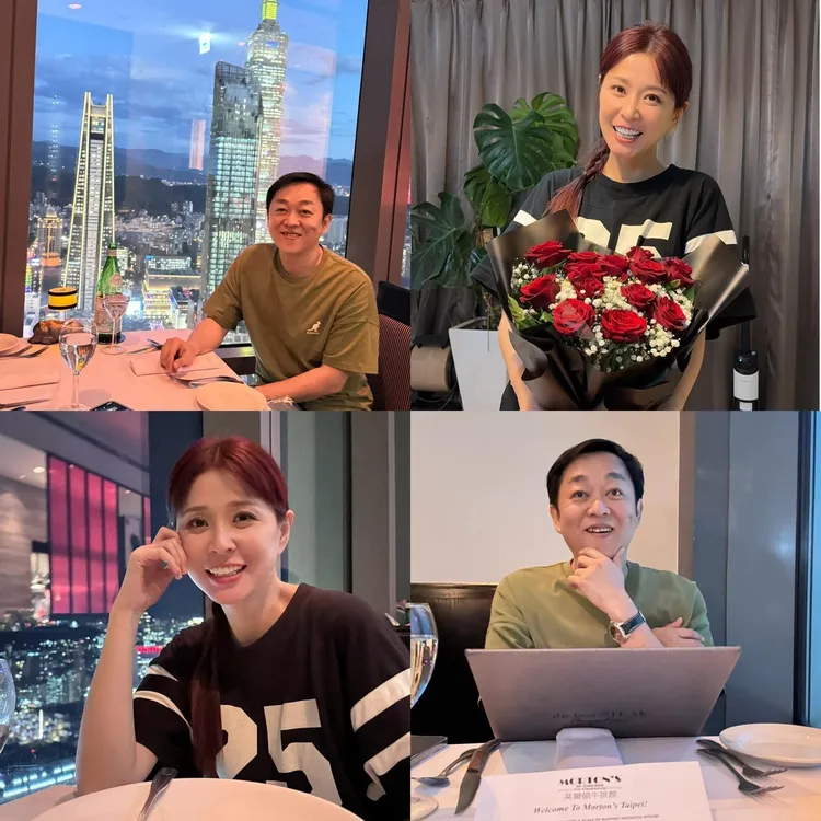 夫妻倆516才剛過結婚1周年紀念日。翻攝陳茂榮臉書