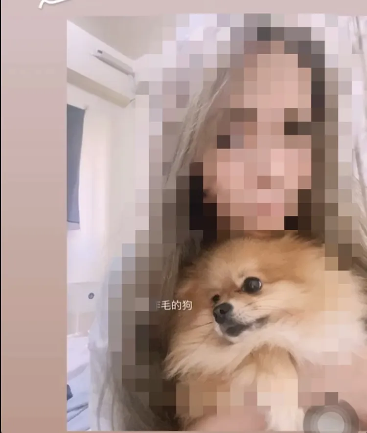 陳妻到北市條通上班養家撐起全家經濟，與母親愛犬「糯米」經常在社群網站上放合照。翻攝自IG