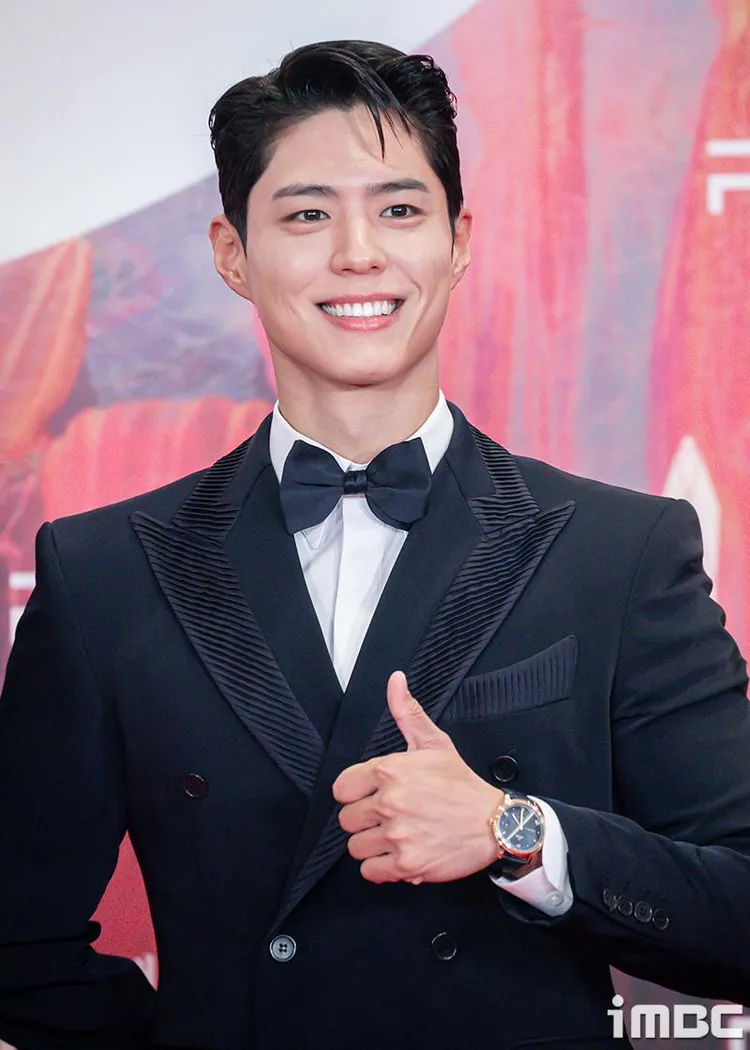 朴寶劍戴上OMEGA碟飛系列Prestige腕錶現身第60屆百想藝術大賞。品牌提供